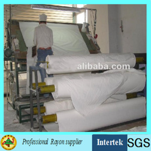 Manufacturer Supply White Grey Rayon Fabric for Printing